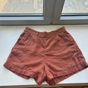 Abercrombie and Fitch linen blend pull in shorts